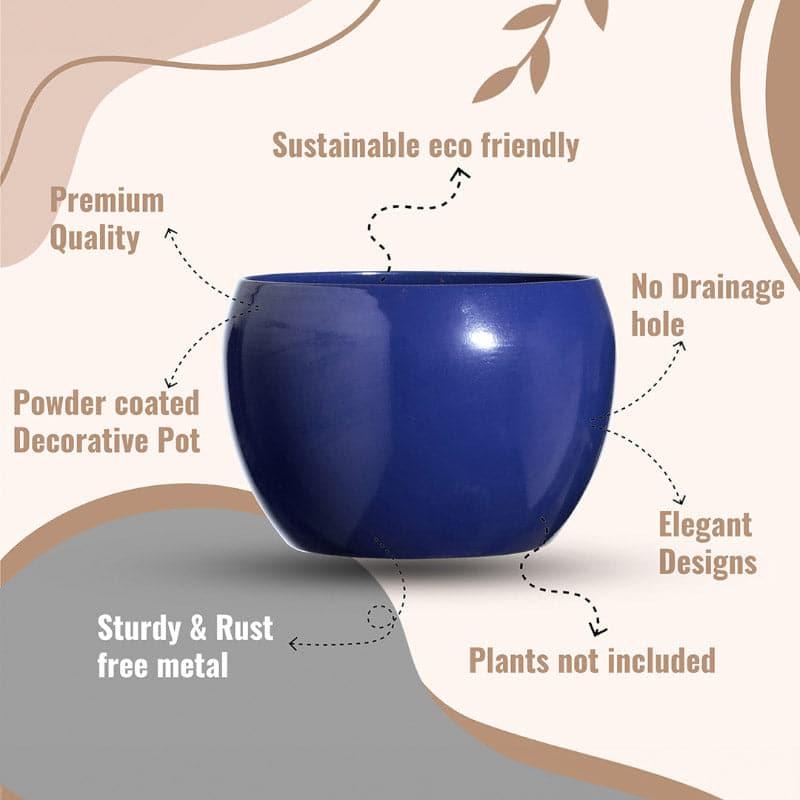 Marsha Miro Planter (Blue & Brown) - Set Of Two media 6