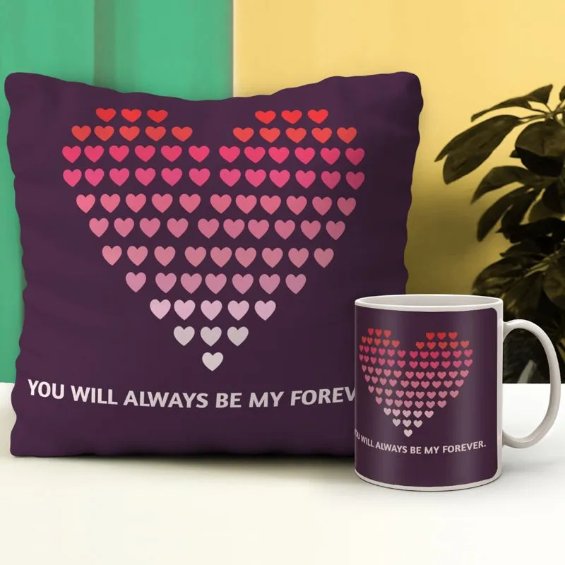 Hearty Grade Cushion Cover & Mug (300 ML) - Two Piece Set media 1