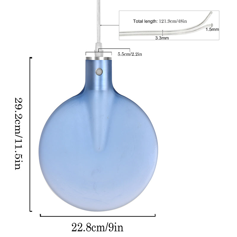 Idyll Glass Ceiling Lamp - Blue media 5