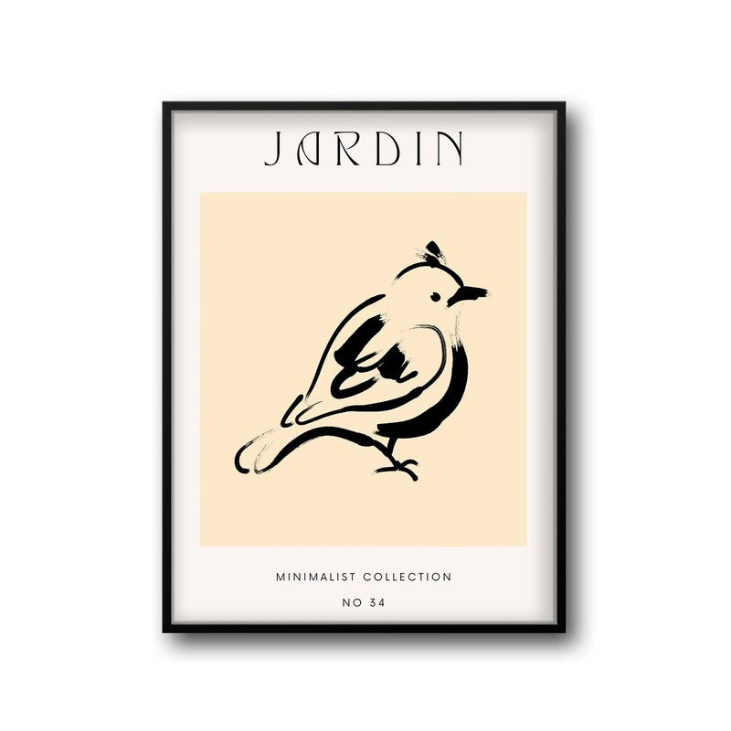 Chirping Melody Archival Canvas Wall Art - Black Frame media 5