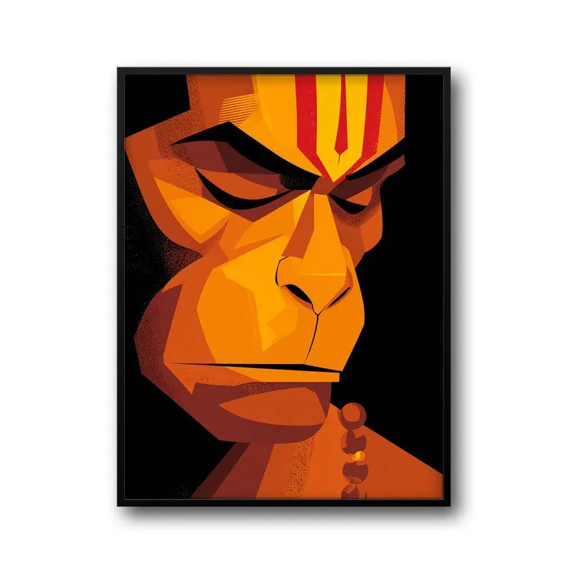 Powerful Bajrangbali II Archival Paper Wall Art media 7
