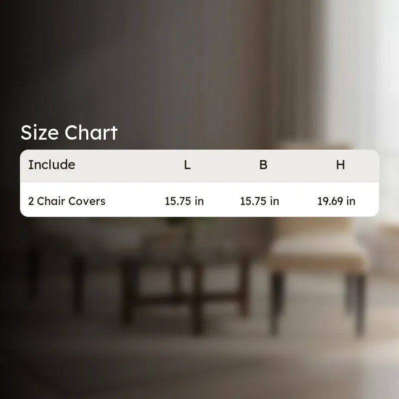 Elvra Classic Chair Cover(Beige) - Set Of Two media 7