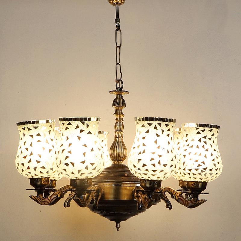 Asta Vilona Mosaic Golden Antique Ceiling Lamp