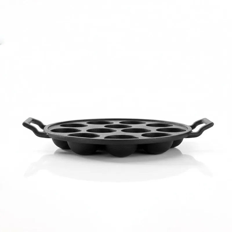 Twinhold Round Cast Iron Paniyaram Pan media 4