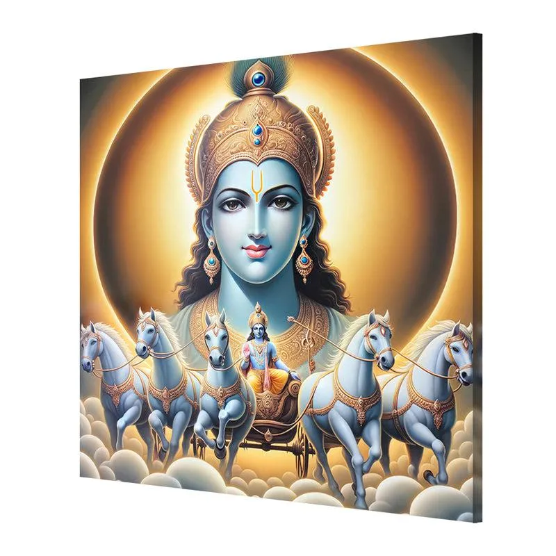 Celestial Chariot Wall Painting media 5