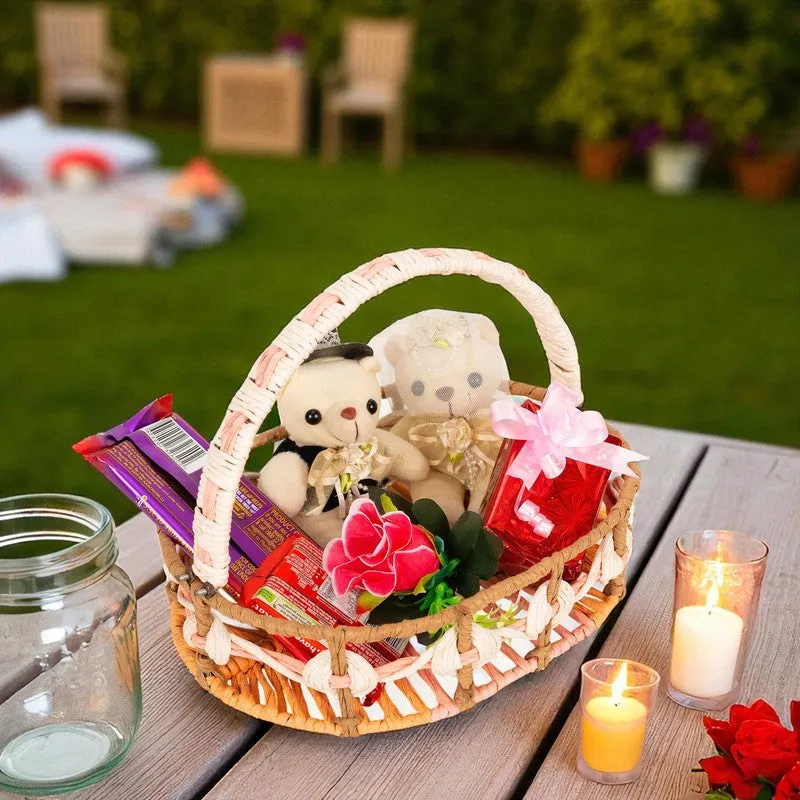 Aurelia (Raffia,Metal) Fruit Basket media 6