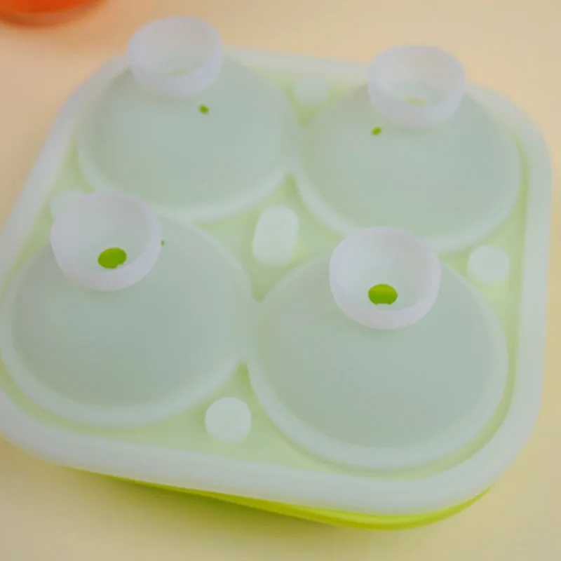 Rose Silicone 4-Cube Ice Mould - Green media 5