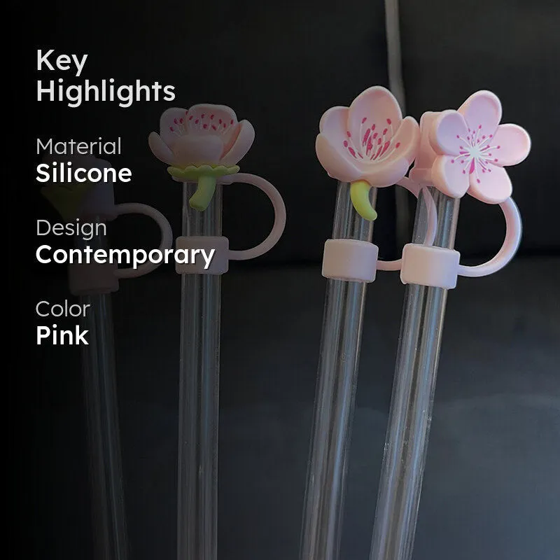 Spring Blooms Straw Cover - Set Of Four media 2