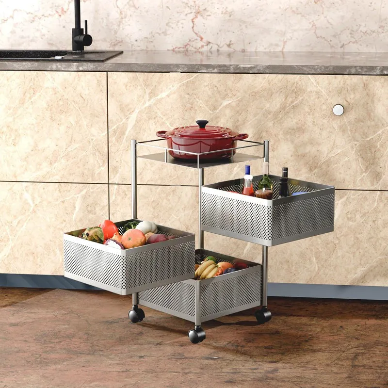 Movra Three Tier Trolley - Silver media 1