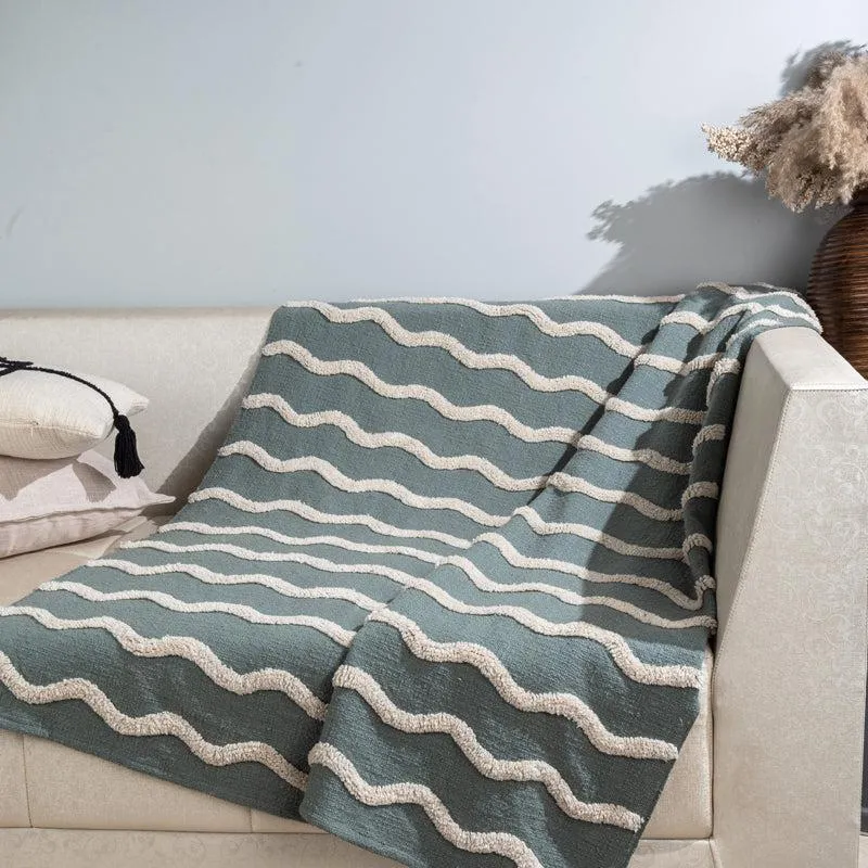 Hivera Table Tufted Tassled Throw - Rectangle media 1