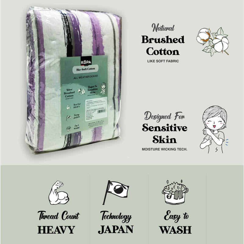 Ziedu Floral Microfiber Dohar (Grey & Red) - 135 GSM media 7