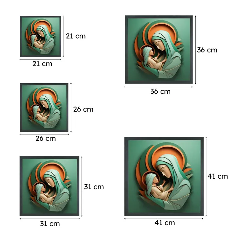 Mother Mary & Baby Jesus Wall Art media 7