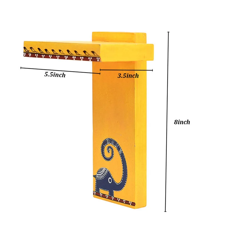 Tulsi Wall Shelf With Pot - Six Piece Set media 7