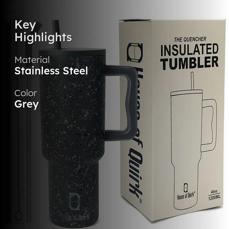 Pop Luxe Stainless Steel Tumbler (1200 ML) - Grey media 2