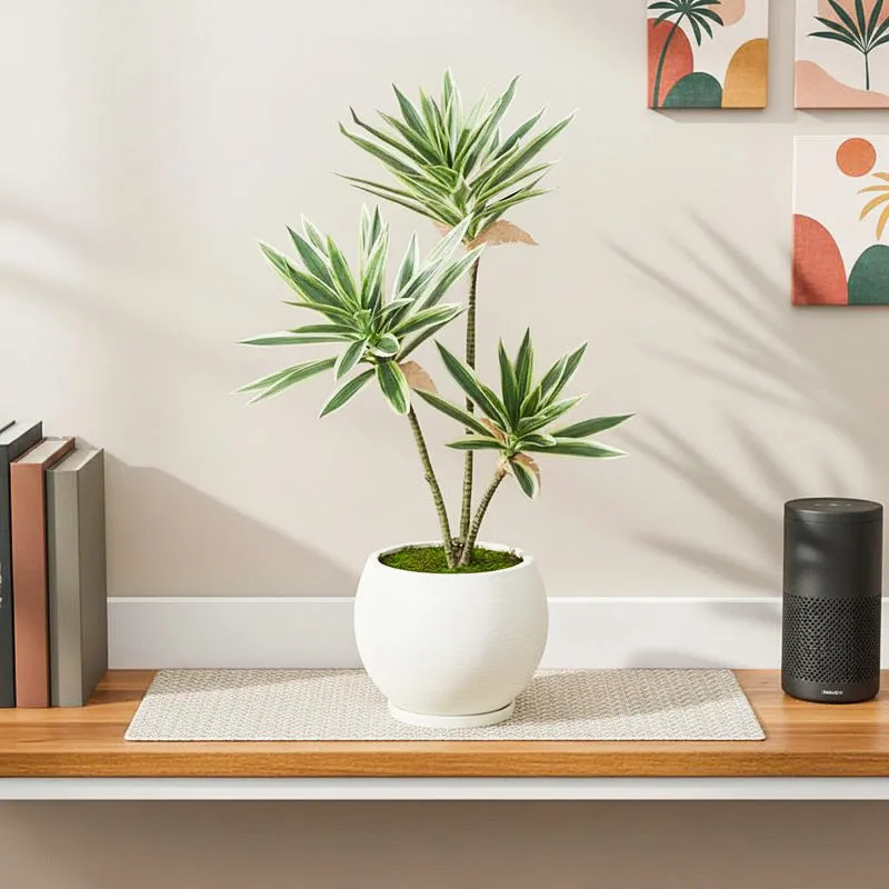 Timeless Sprouts Artificial Plant With Black Plastic Pot media 1