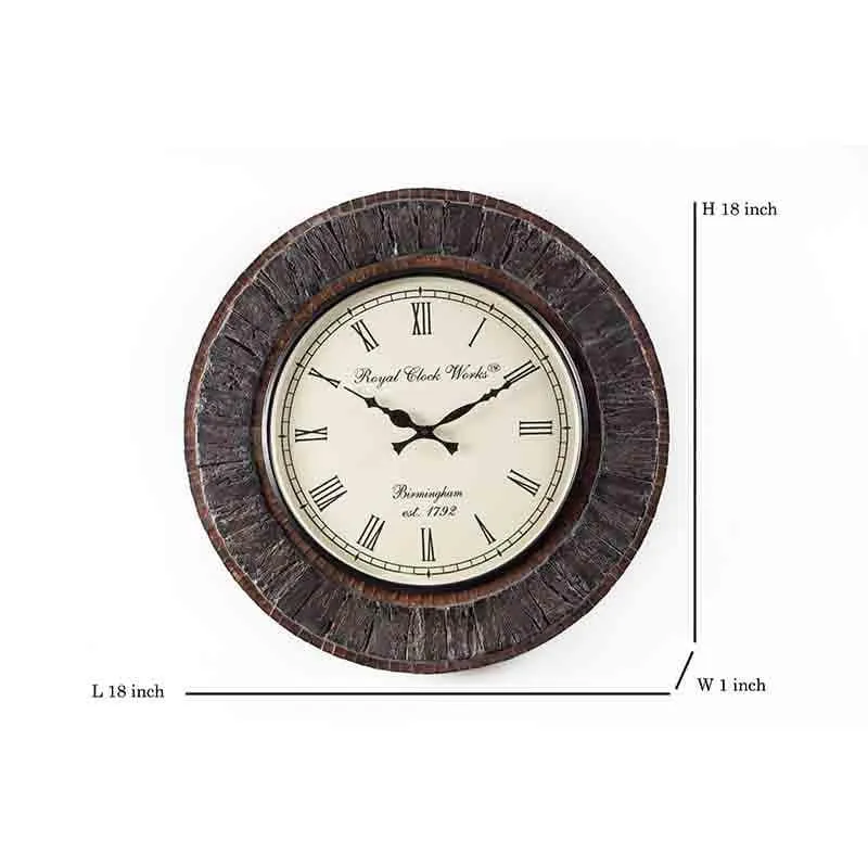 Earthy Rhythm Wooden Wall Clock media 6