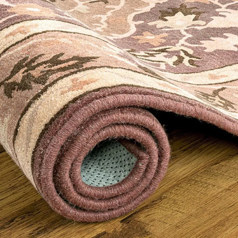Mithras Hand Tufted Ethnic Wool & Nylon Carpet - Brown media 5