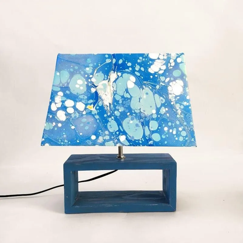 Marbling Sparkle Handpainted Fabric Table Lamp media 6