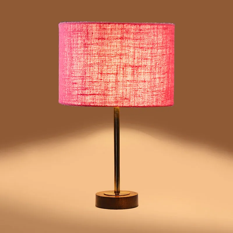 Sienna I Rodin Wooden Table Lamp - Pink,Gold,Brown media 6