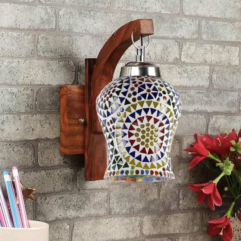 Elva Forma Mosaic Glass Wall Lamp media 3