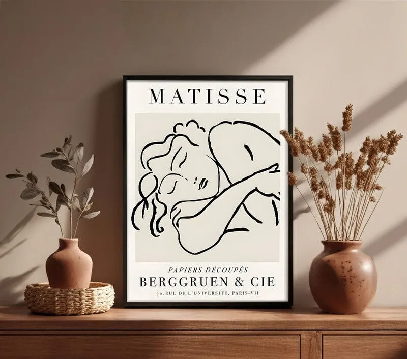 Repose Canvas Wall Painting With Black Frame media 4