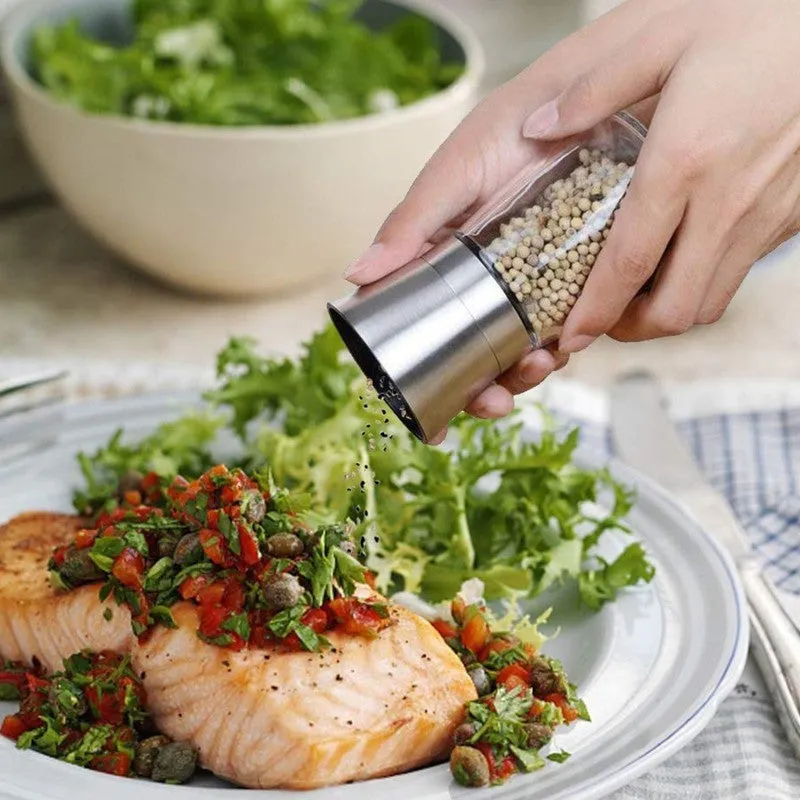 Stylish Minimalist Glass Salt & Pepper Grinder media 6