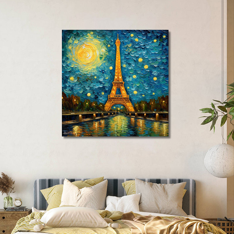 Sparklers & Eiffel Wall Painting