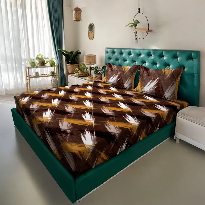 Shadow Streets Fleece Bedsheet - 300 GSM media 1