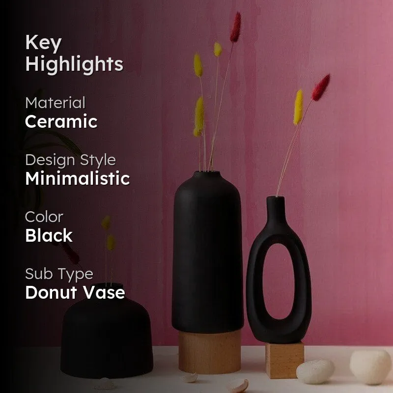 Kein Vase (Black) - Set Of Three media 2