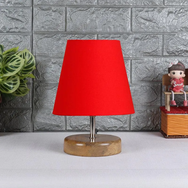 Petricho Fabric Table Lamp - Red,Brown media 3
