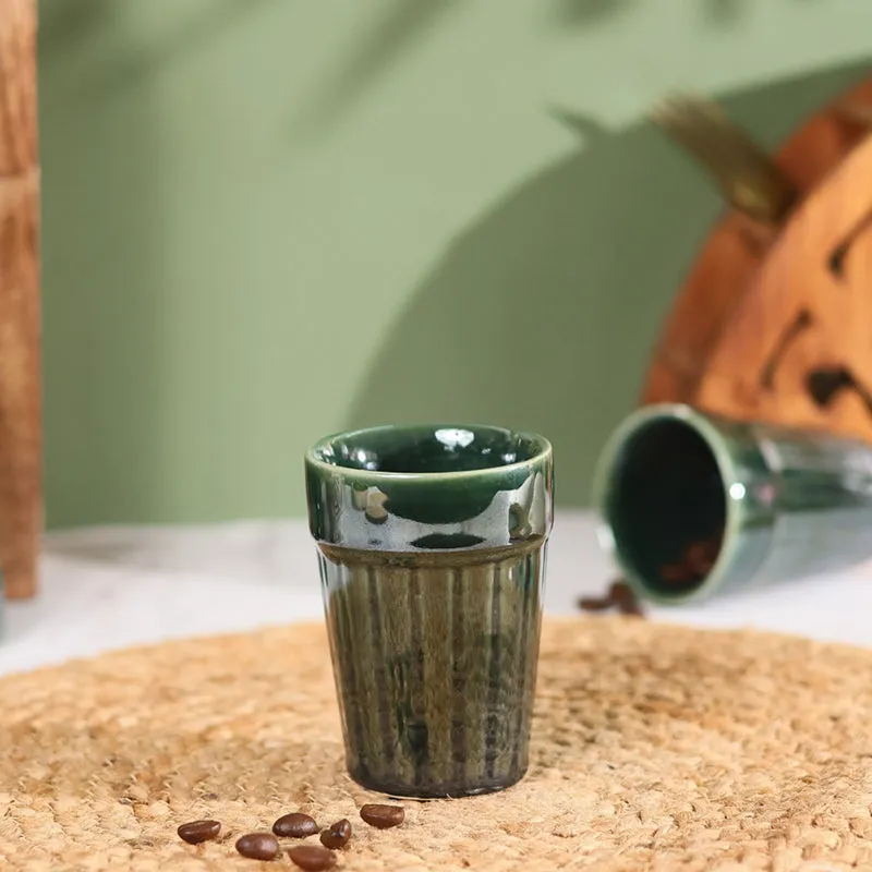 Nicoletta Ceramic Kulhad (Green) -150 mL media 3