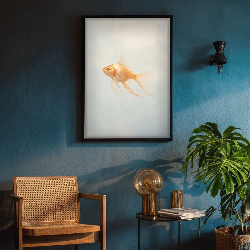 Goldfish Glam Archival Canvas Wall Art - Black Frame media 4