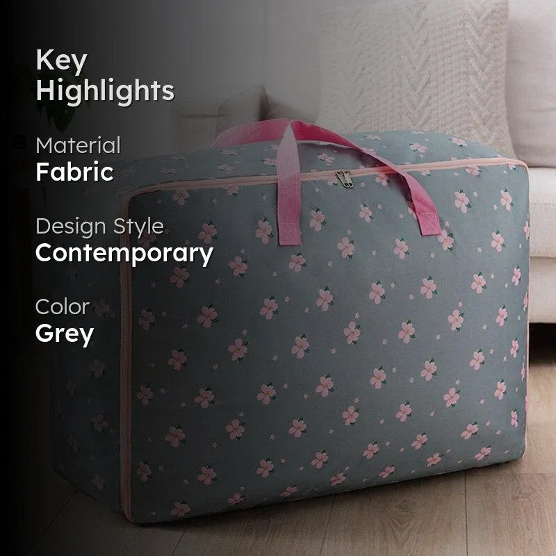 Halvira Fabric Cloth Organiser - Grey media 2