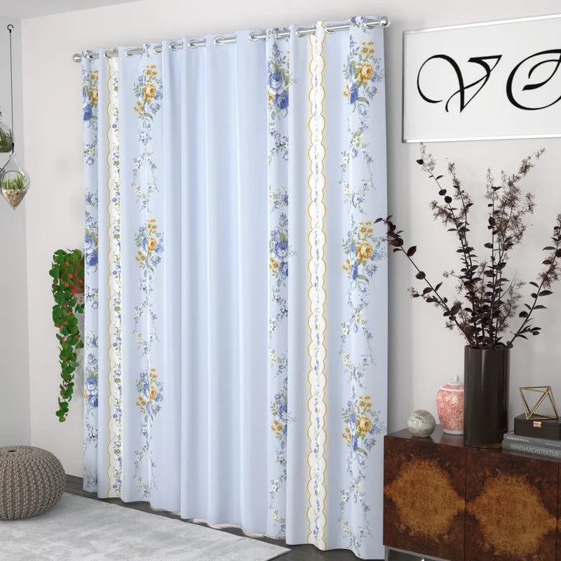 Floral Blossom Aura Curtains - Set of Three media 3