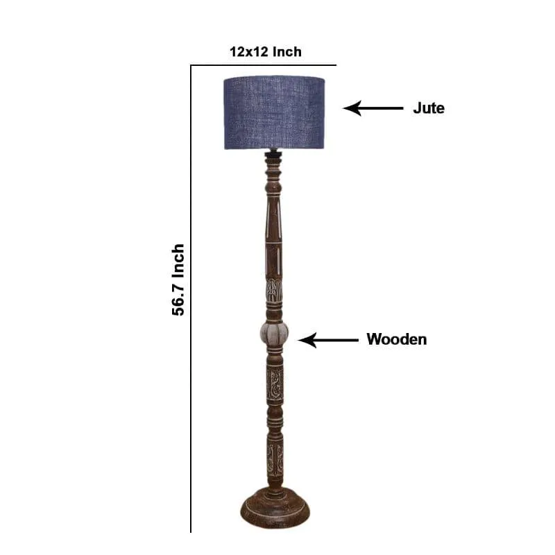 Colton Dona Floor Lamp - Blue media 5
