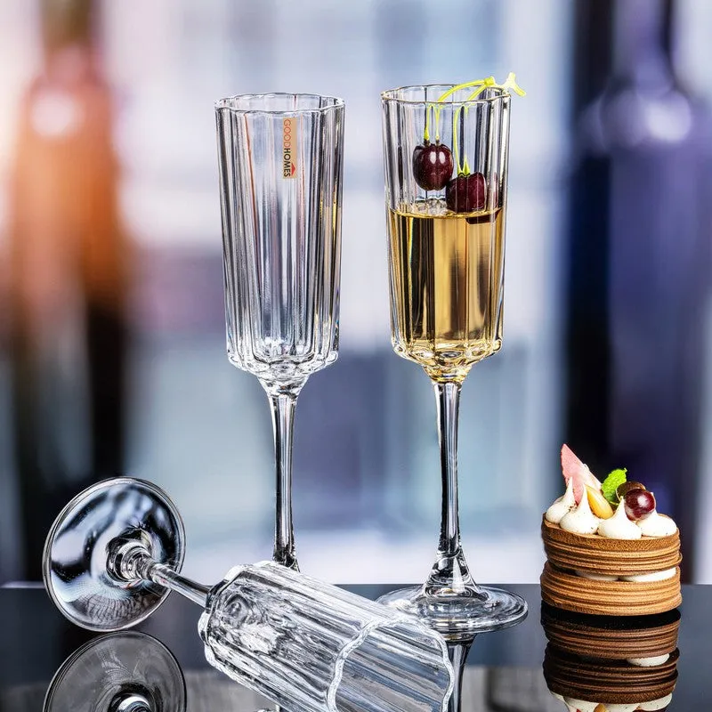 Glass Wine Glasses (190 mL Each) - Set Of Six media 3