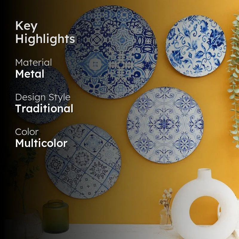 Portugese Charm Wall Plate - Set Of Five media 2