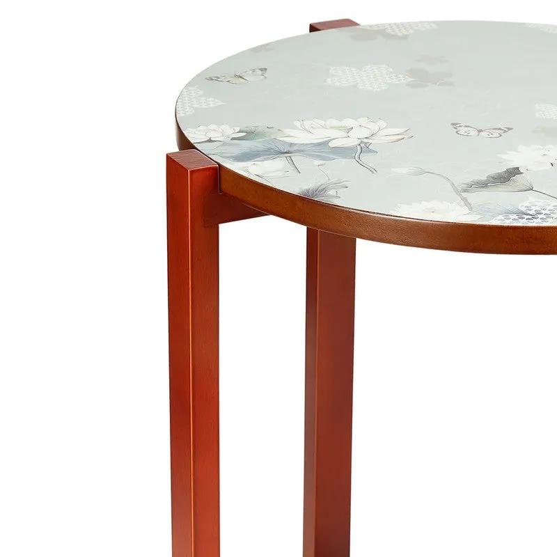 India Circus Wood Serenity Round Side Table media 3