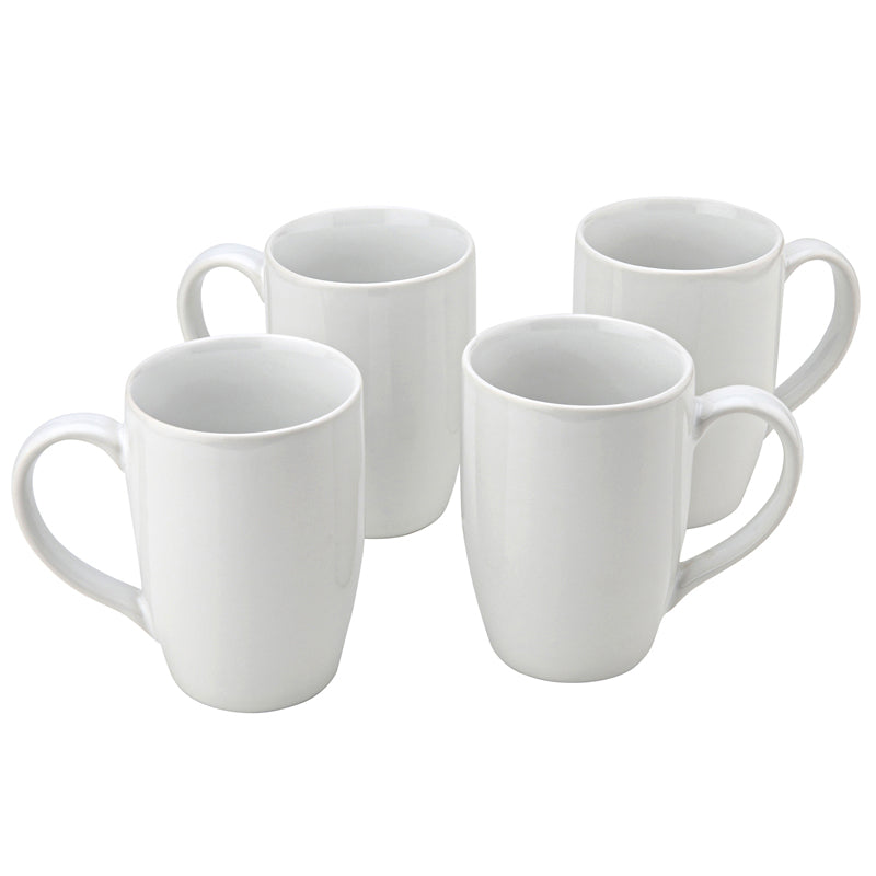Kopi Ceramic Coffee Mug (White/350 mL Each) - Set Of Four media 4
