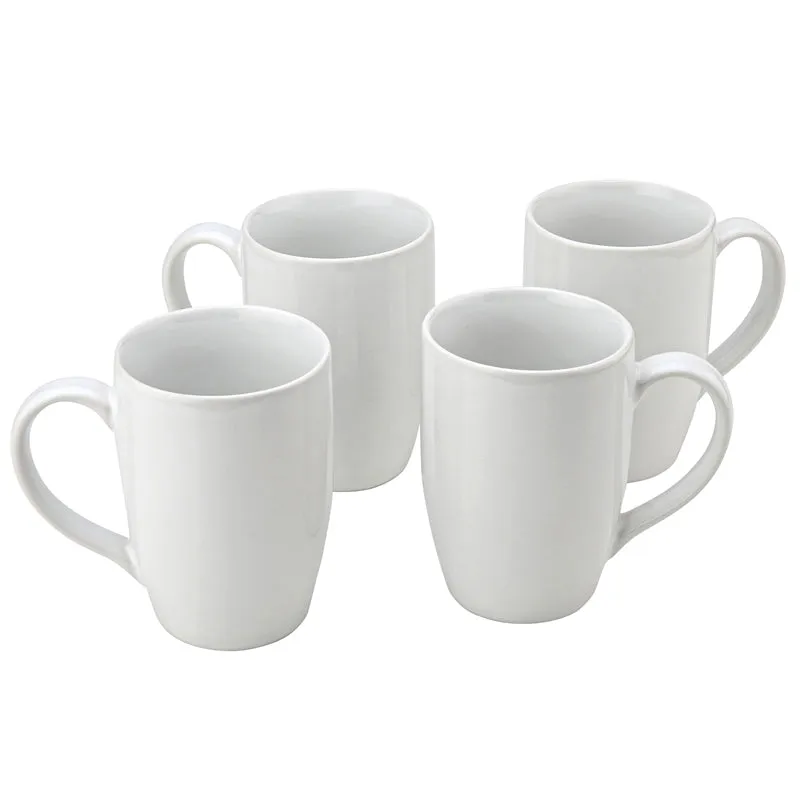 Kopi Ceramic Coffee Mug (White/350 mL Each) - Set Of Four media 4