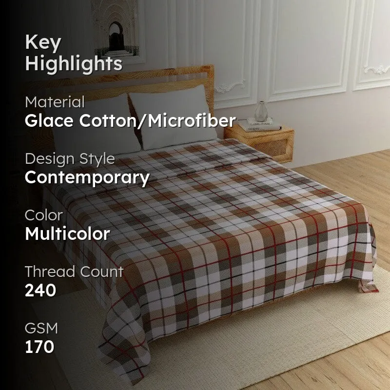 PlaidEase Microfiber Dohar - 170 GSM media 2