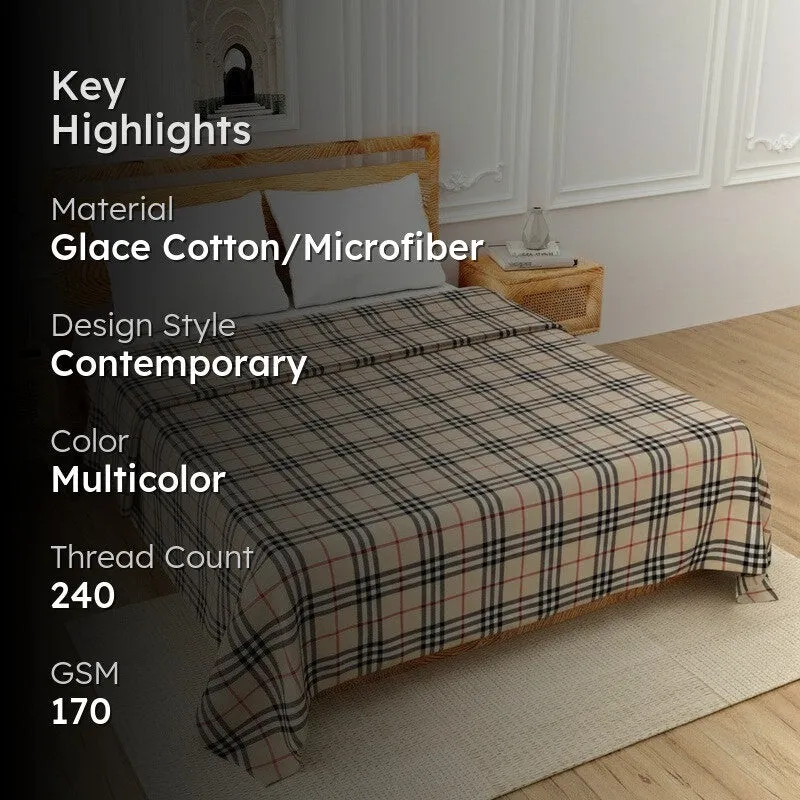 SoftWeave Plaid Dohar - 170 GSM media 2