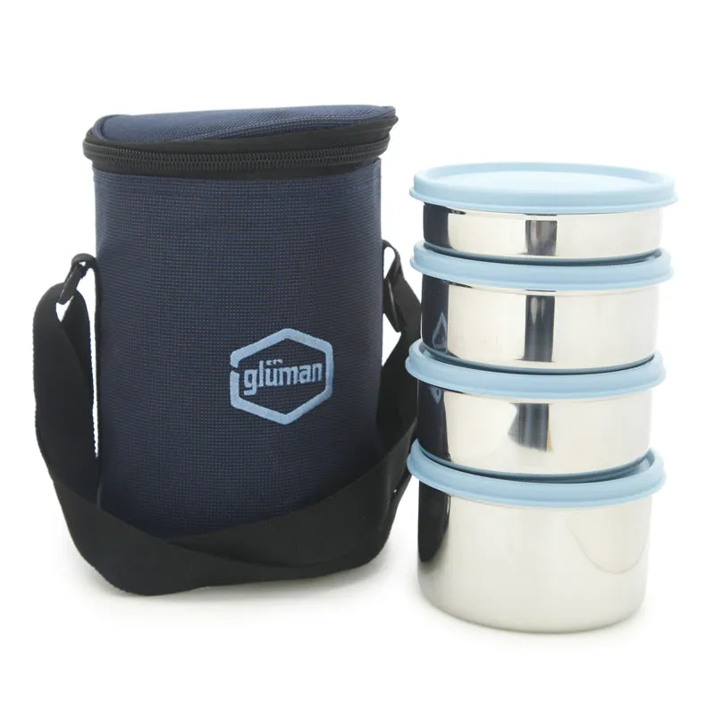 Darian Blue Lunch Box (500 ml/350 ml/200 ml) - Five Piece Set media 1
