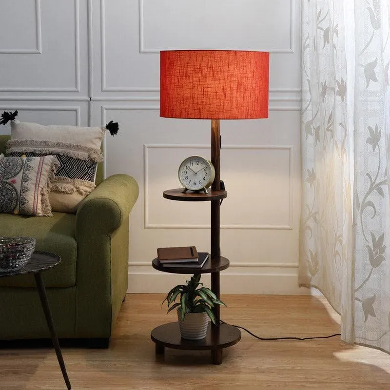 Mirami Runa Floor Lamp With Shelf media 3