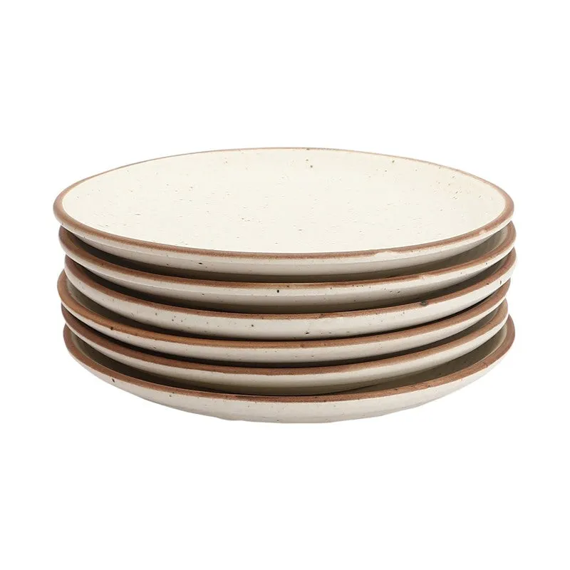 Classic Off (White Quarter Plate) - Set Of Six media 1