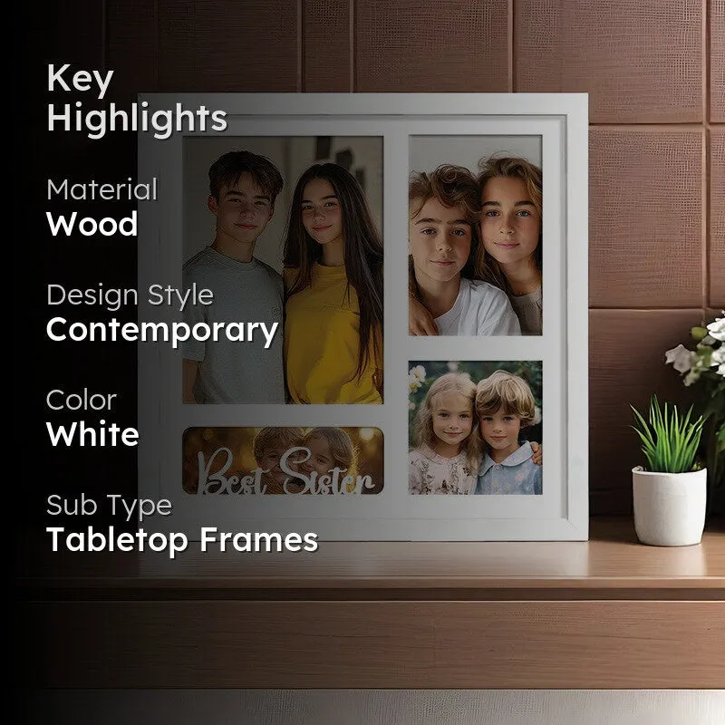 Snapshots Collage Photo Frame - White media 2