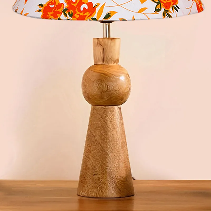 Angler Neo Printed Wooden Table Lamp - Multicolor media 3