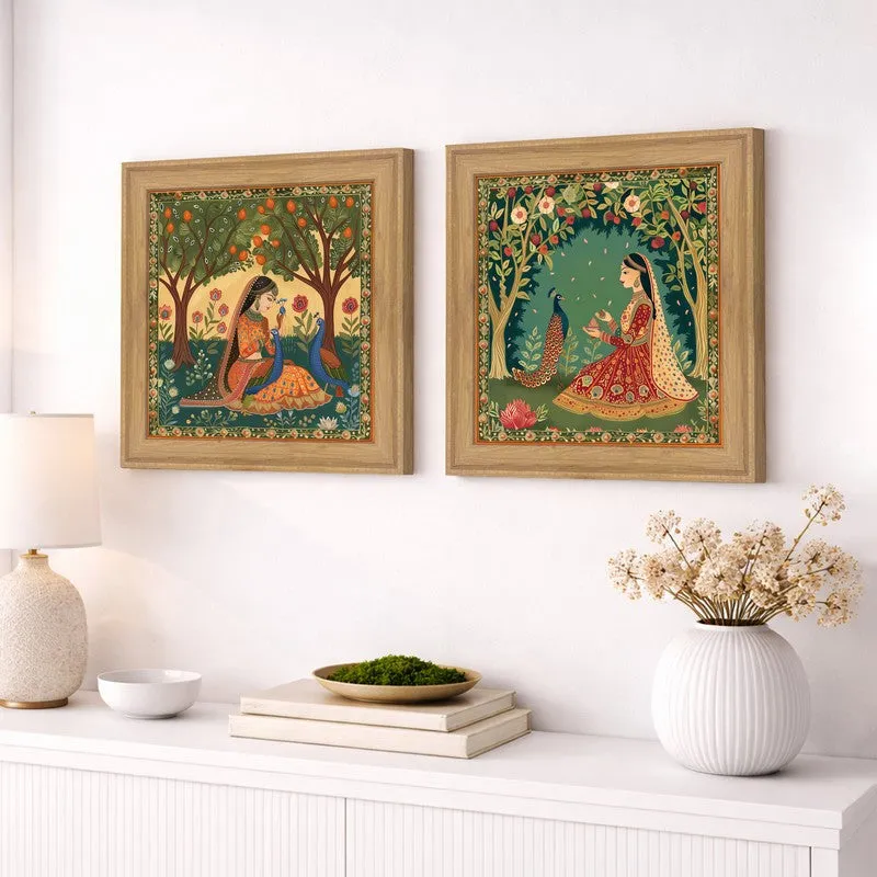 Gopika In Garden Wall Art - Set Of Two media 3