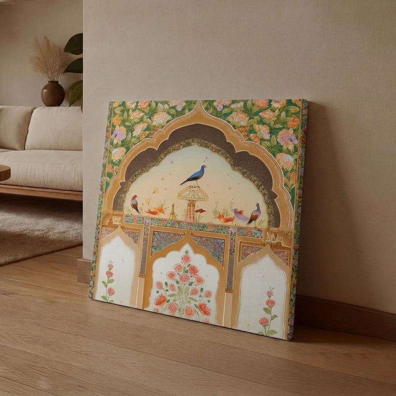 PeacockAura Canvas Wall Art