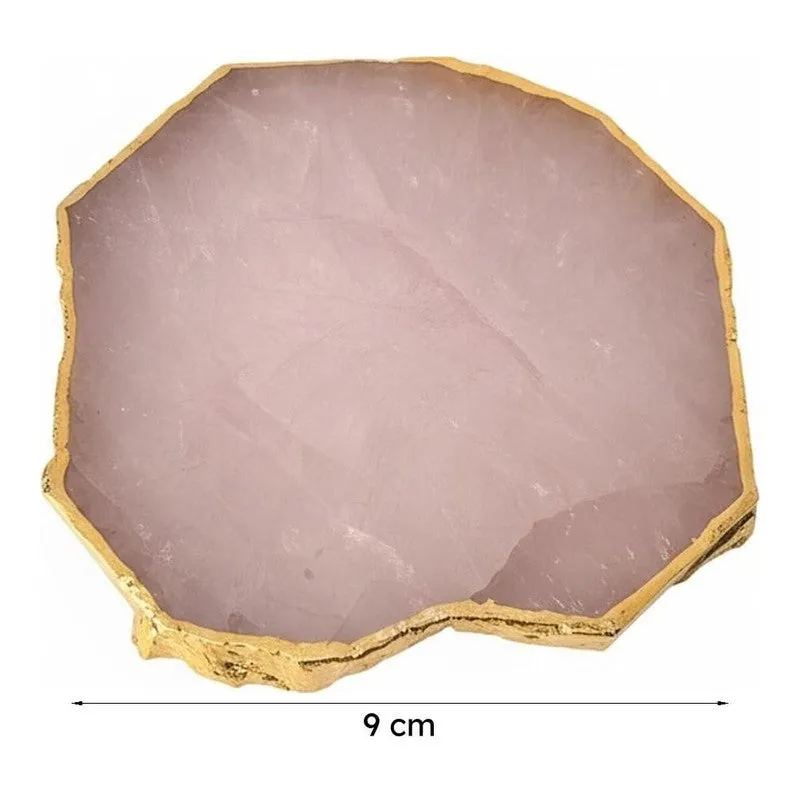 Blushstone Rose Quartz Coaster - Set Of Two media 8